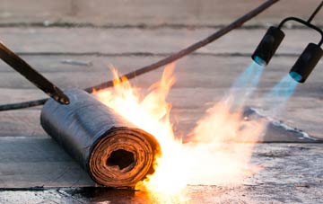 The Down asphalt flat roofing repairs